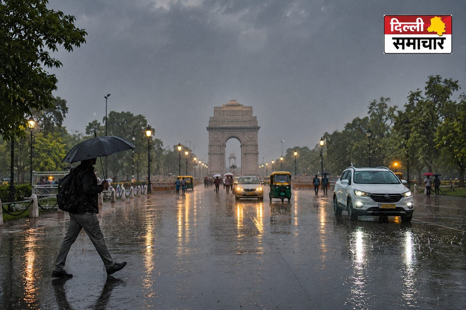 Delhi Weather : दिल्ली में हल्की बारिश से बदला मौसम का मिजाज, लोगों को मिली गर्मी से राहत