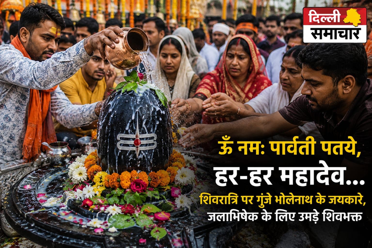 ऊं नमः पार्वती पतये, हर-हर महादेव… शिवरात्रि पर गूंजे भोलेनाथ के जयकारे, जलाभिषेक के लिए उमड़े शिवभक्त