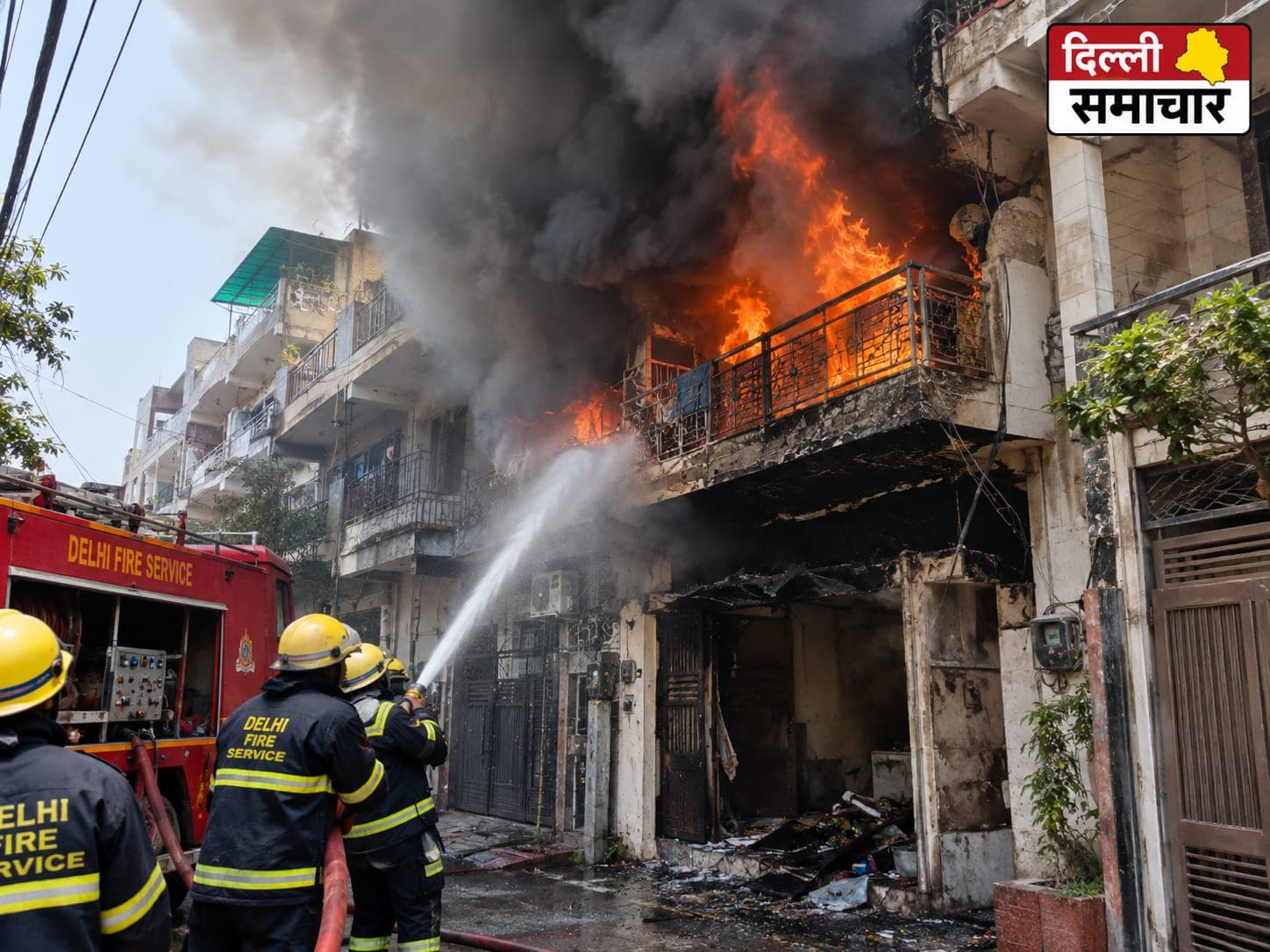 Fire : मोती नगर में सिलिंडर धमाके से मकान में लगी आग, एक व्यक्ति की मौत