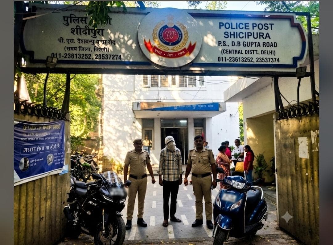 पहाड़गंज में बाइक चोरी करने वाले गिरोह पर पुलिस की कार्रवाई, एक आरोपी गिरफ्तार